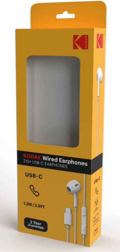 30425743 AURICULARES INTRAUDITIVOS BLANCOS 1,2m 210+ USB C KODAK