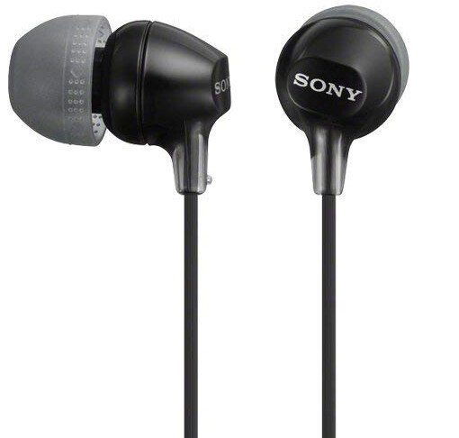 MDREX15N SONY BLACK IN-EAR HEADPHONES