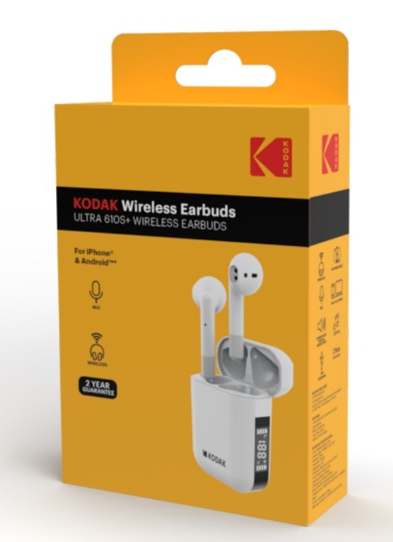 30425958 AURICULARES INALAMBRICOS BLUETOOTH C/CARGADOR ULTRA 610S+ KODAK