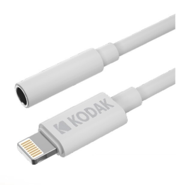 30425842 10cm CABLE ADAPTADOR AUDIO JACK 3,5mm-LIGHTNING KODAK
