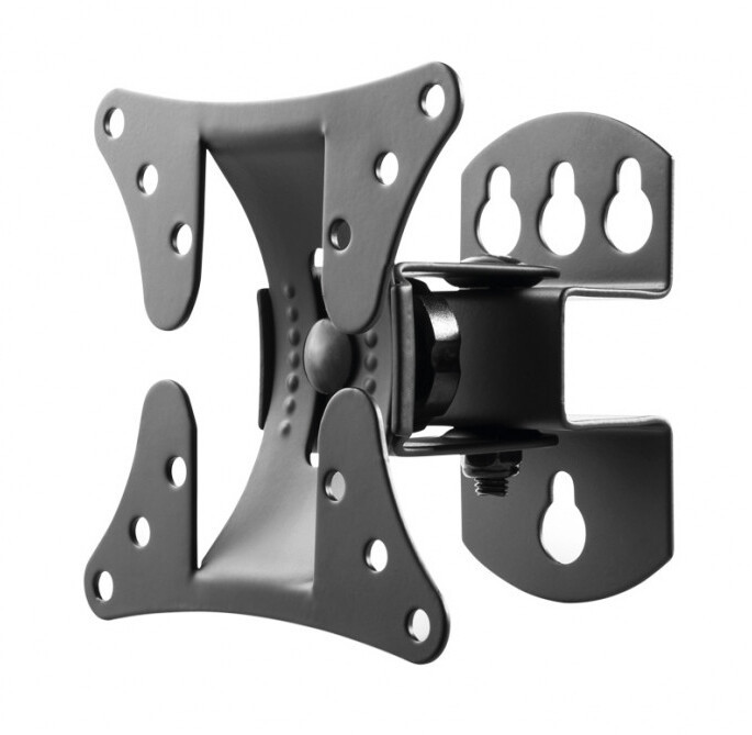 500055001 SOPORTE TV CON BRAZO NEGRO DE 13" A 27" HOLMIOS