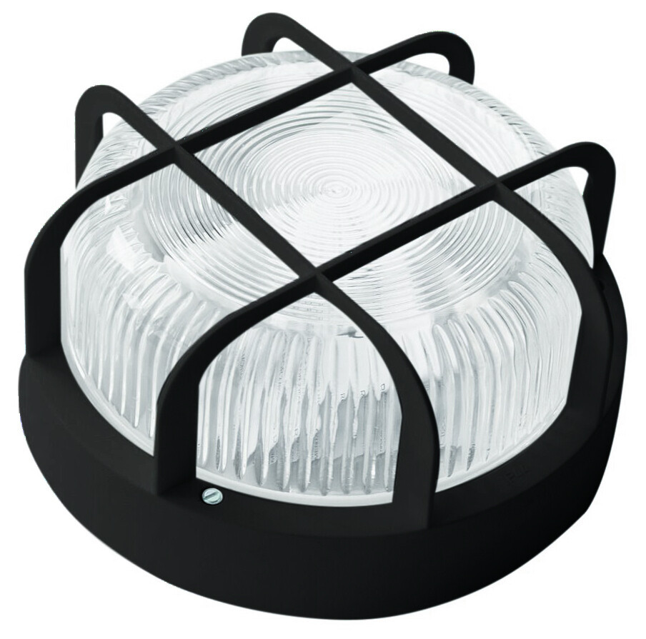 APLIQUE ESTANCO REDONDO NEGRO