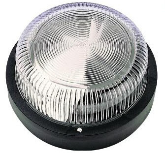 APPLIQUE RONDE ÉTANCHE SANS GRILLE NOIR