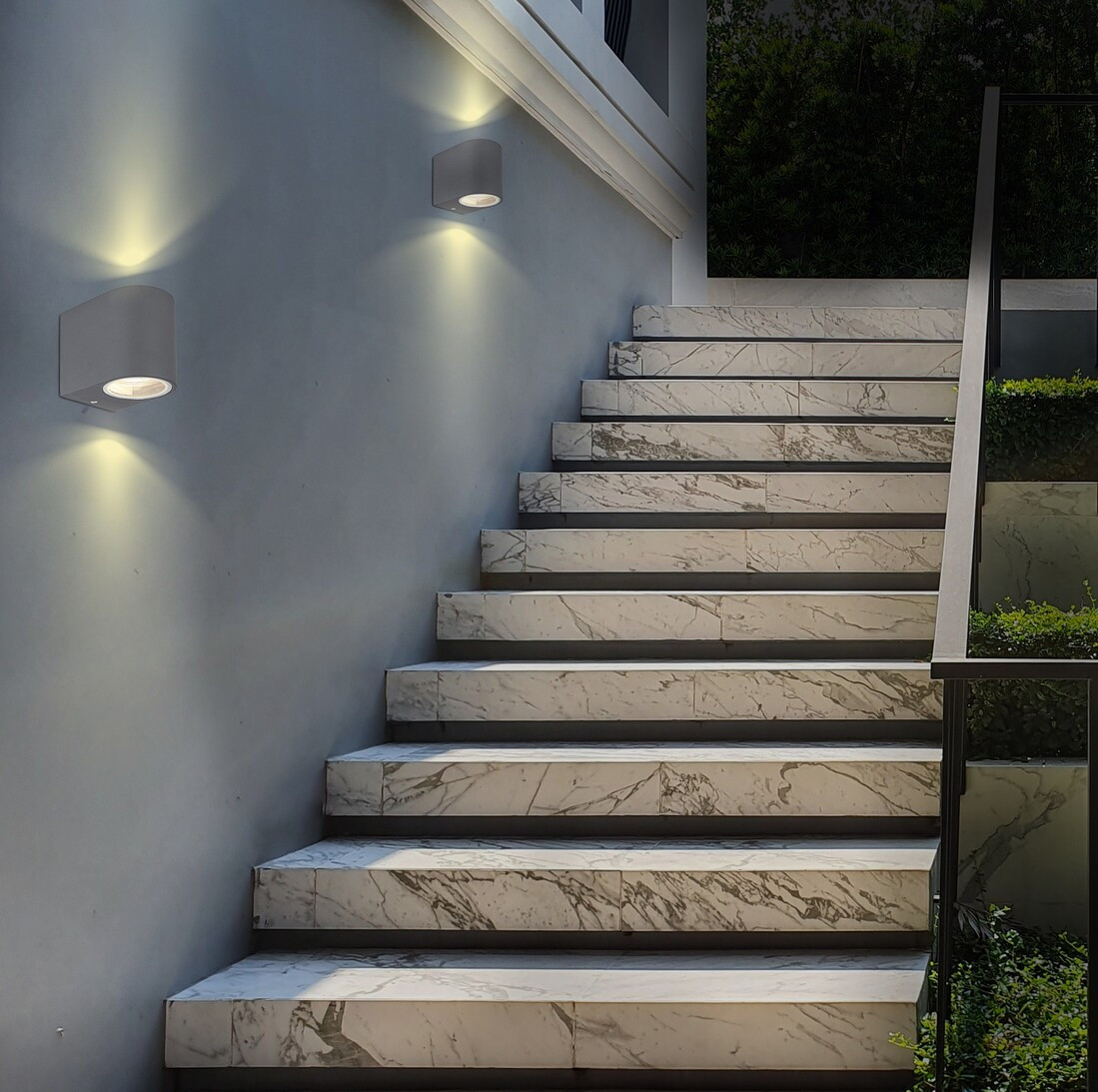 34163 APLIQUE EXTERIOR 1XGU10 35W ALUMINIO ANTRACITA IP44 VERONIKA GLOBO