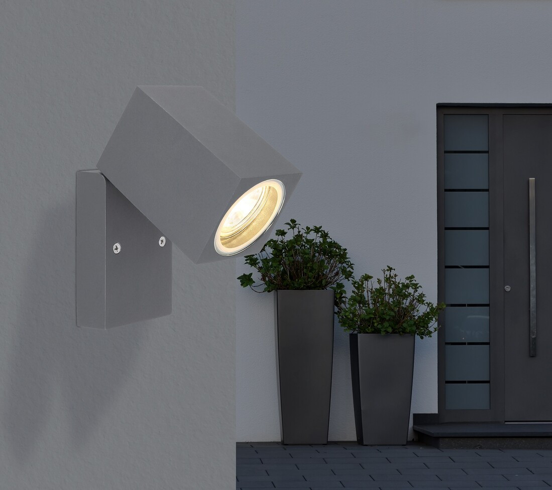 34164W APLIQUE EXTERIOR 1XGU10 35W ALUMINIO ANTRACITA IP44 VERONIKA GLOBO