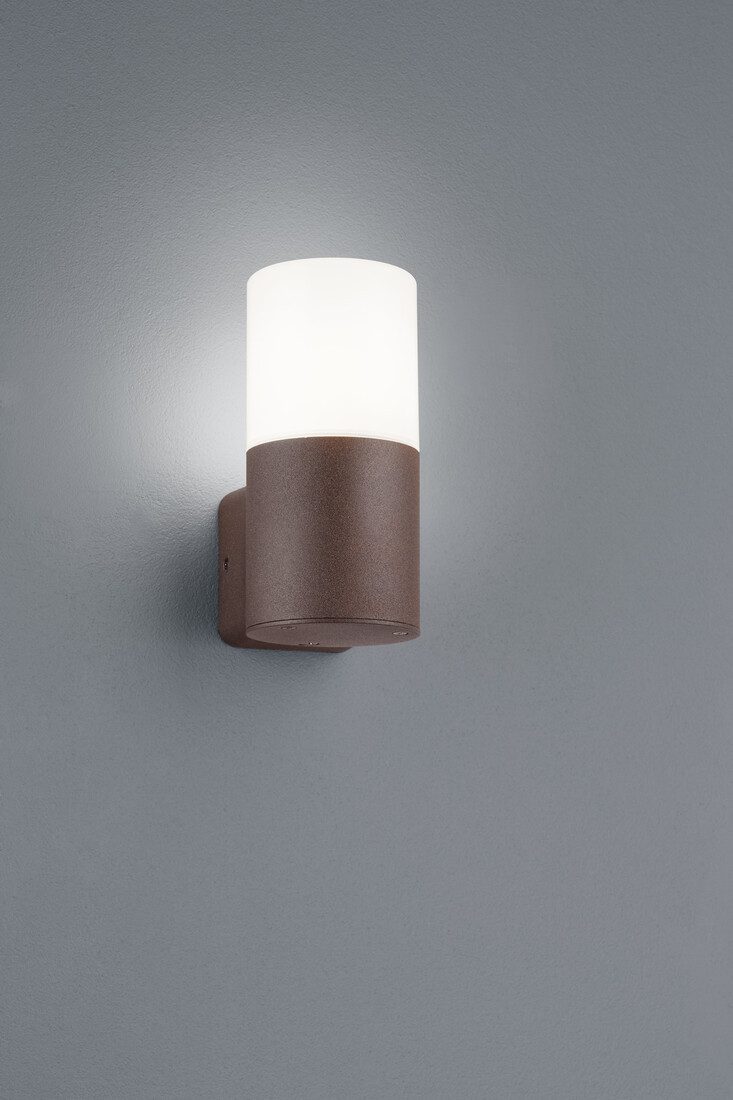 222260124 APLIQUE PARED ALUMINIO OXIDO HOOSIC E27 IP44 TRIO