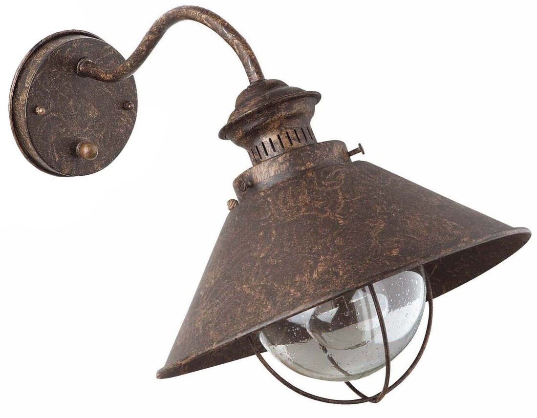 71110 NAUTICA CLASSIC WALL LAMP BRUN ROUILLE