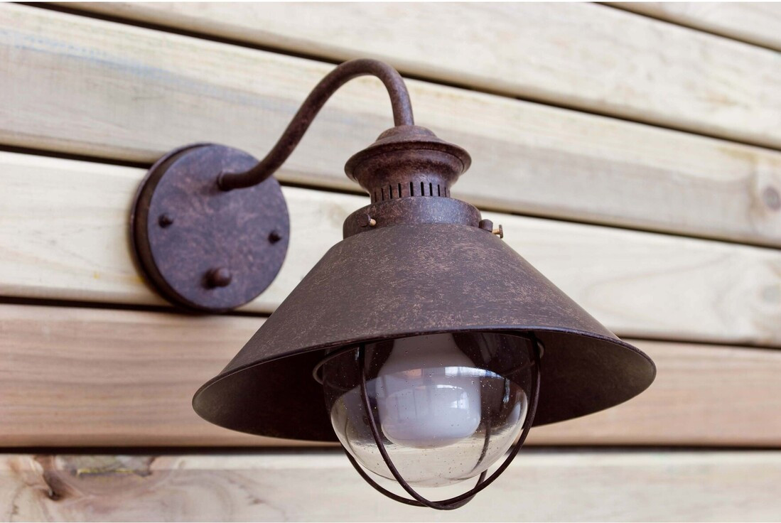 71110 NAUTICA CLASSIC WALL LAMP BRUN ROUILLE