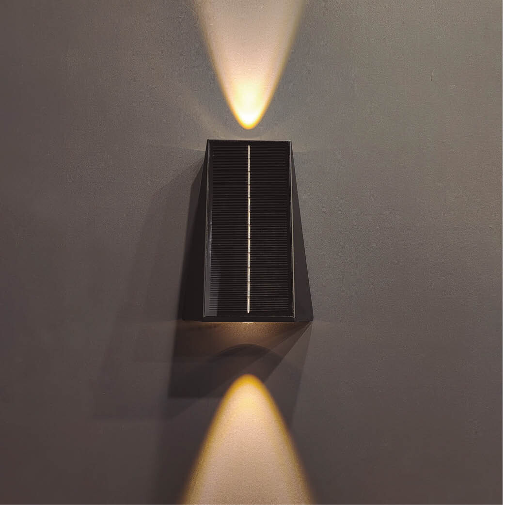 200210021 APLIQUE SOLAR LED NEGRO 2X2W 4200K JANKIA GSC