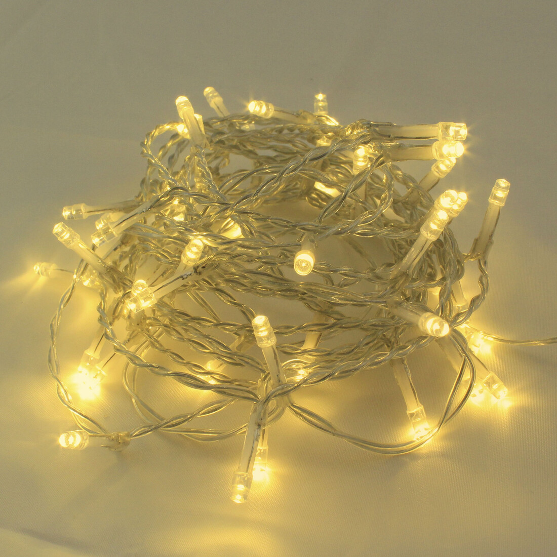 204600019 GUIRNALDA LED TRANSPARENTE 10mts 8 FUNCIONES LUZ CALIDA GSC