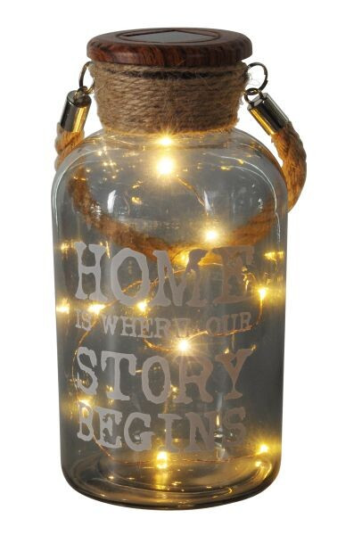 33979 TARRO VIDRIO SOLAR DECORATIVO 3000K C/ASA CUERDA IP44 GLOBO