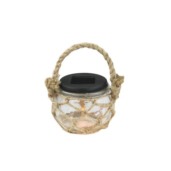33582-12 BOTE VIDRIO SOLAR DECORATIVO C/ASA CUERDA IP44 GLOBO