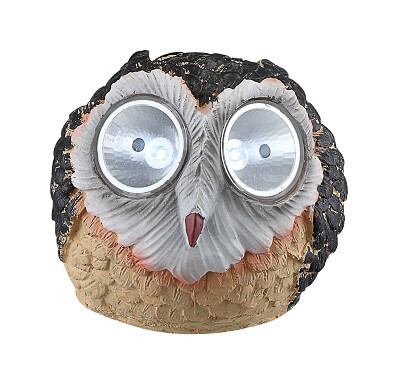 33355-12 LUZ SOLAR DECORATIVA LED BUHOS SURTIDOS IP44 GLOBO