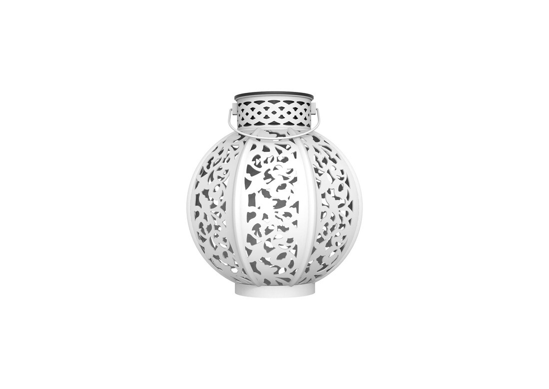 G2301 LAMPARA SOLAR BLANCA VINTAGE METALICA GALIX