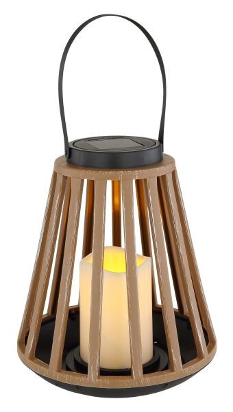 36654 LAMPARA SOLAR JAULA PLASTICA C/VELA Y ASA 1800K GLOBO