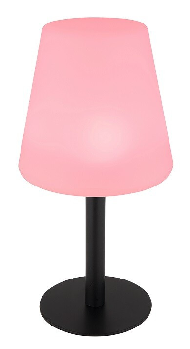 33894 LAMPARA SOLAR METAL NEGRO RGB BATERIA 1200mAh 3.7V 3000K IP44 GLOBO