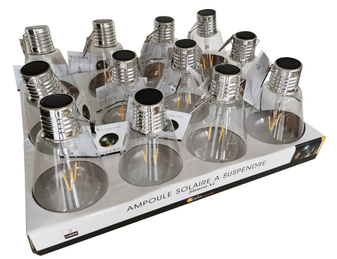 G2022 LAMPARA SOLAR BOMBILLA COLGANTE GALIX