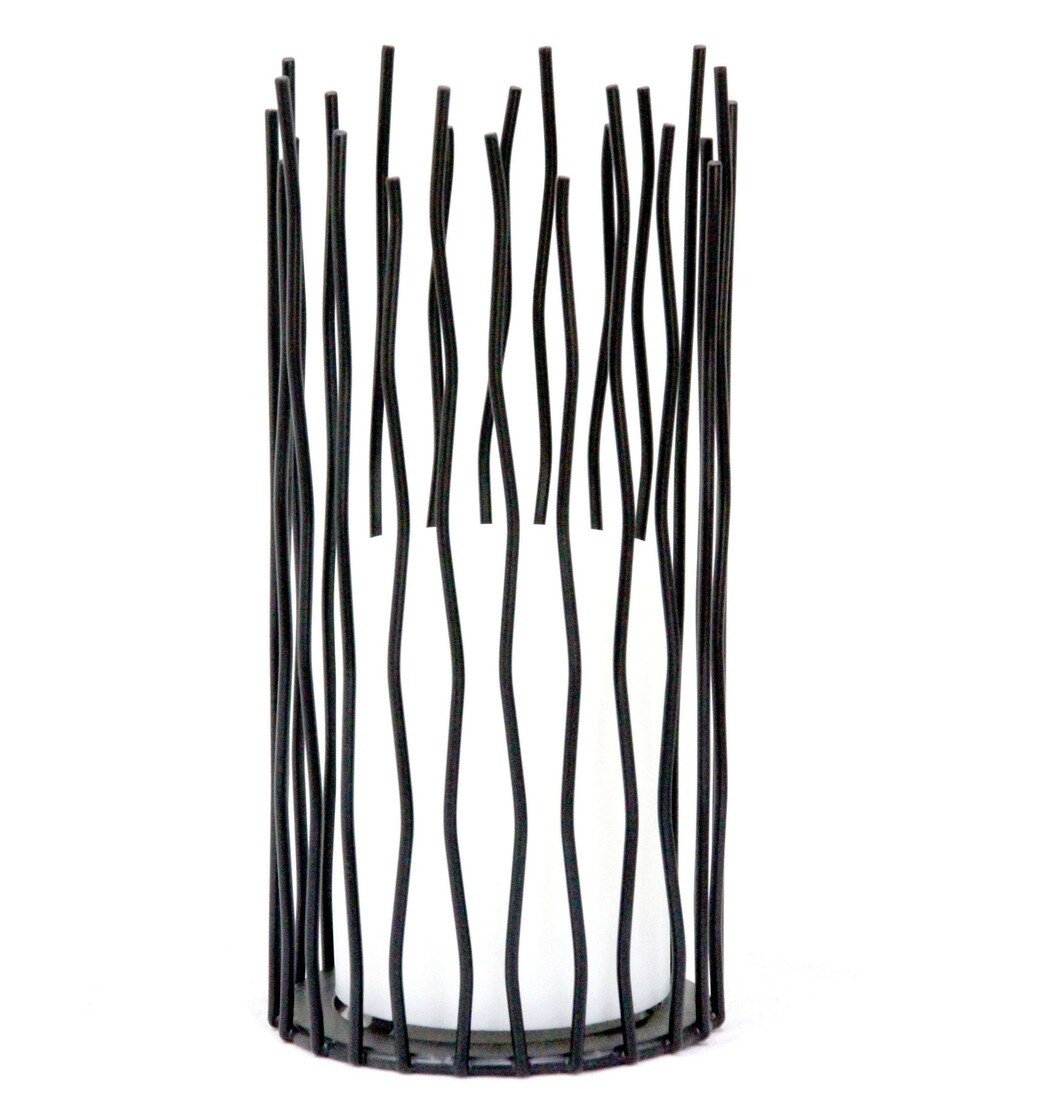 G2124 LAMPARA SOLAR VELA PARPADEO C/VARILLAS METAL+PLASTICO GALIX