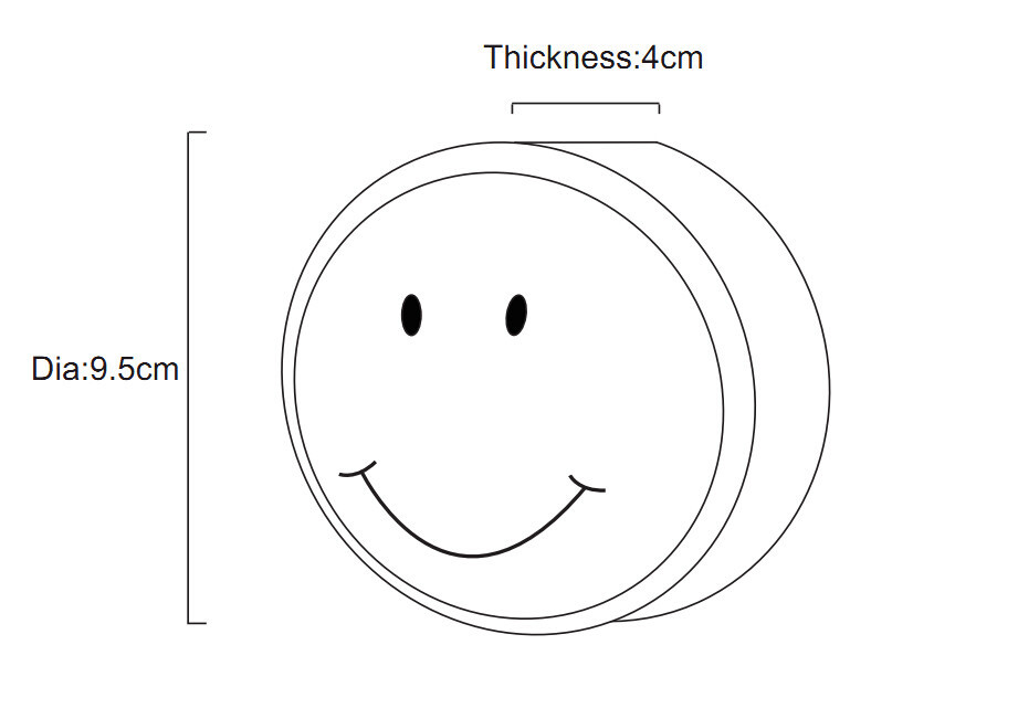 31936 LUZ INFANTIL LED 0.3W SMILEY GLOBO