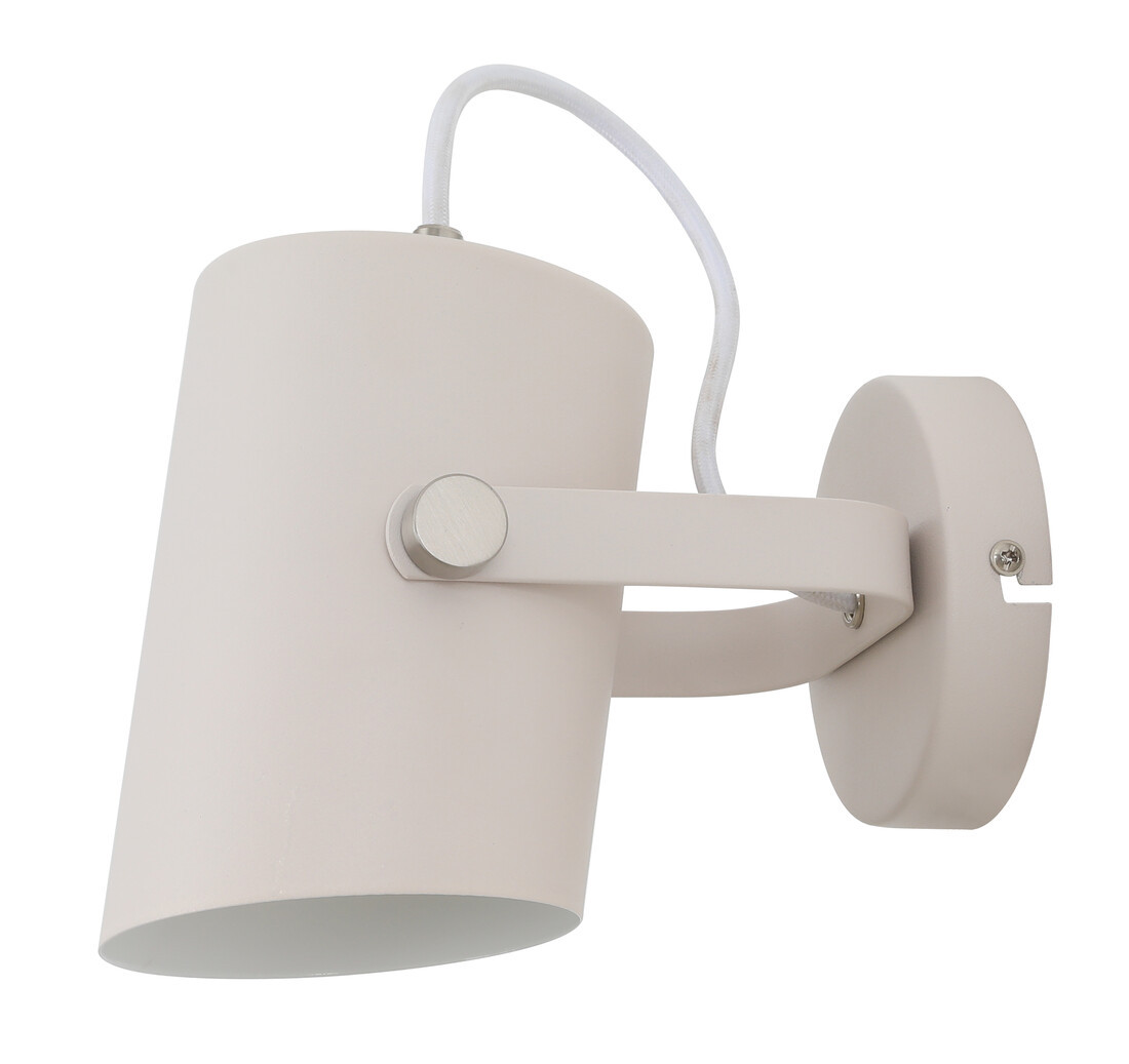 2070922-BL APLIQUE DE PARED E27 CABLE DE TELA BLANCO