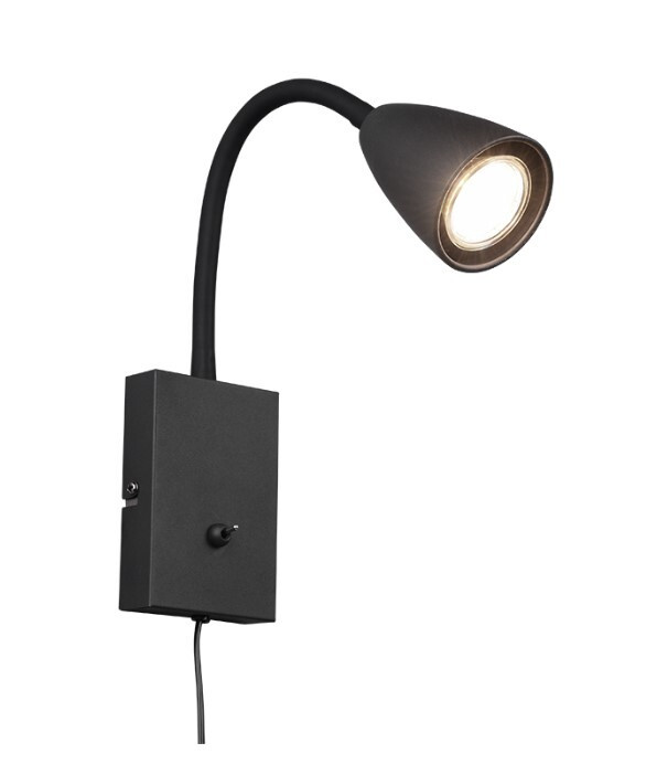 202670132 APLIQUE PARED GU10 IP20 NEGRO WANDA TRIO