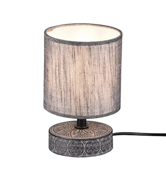 R50980111 TRIO MARIE GREY 1xE14 IP20 CERAMIC TABLE LAMP TRIO