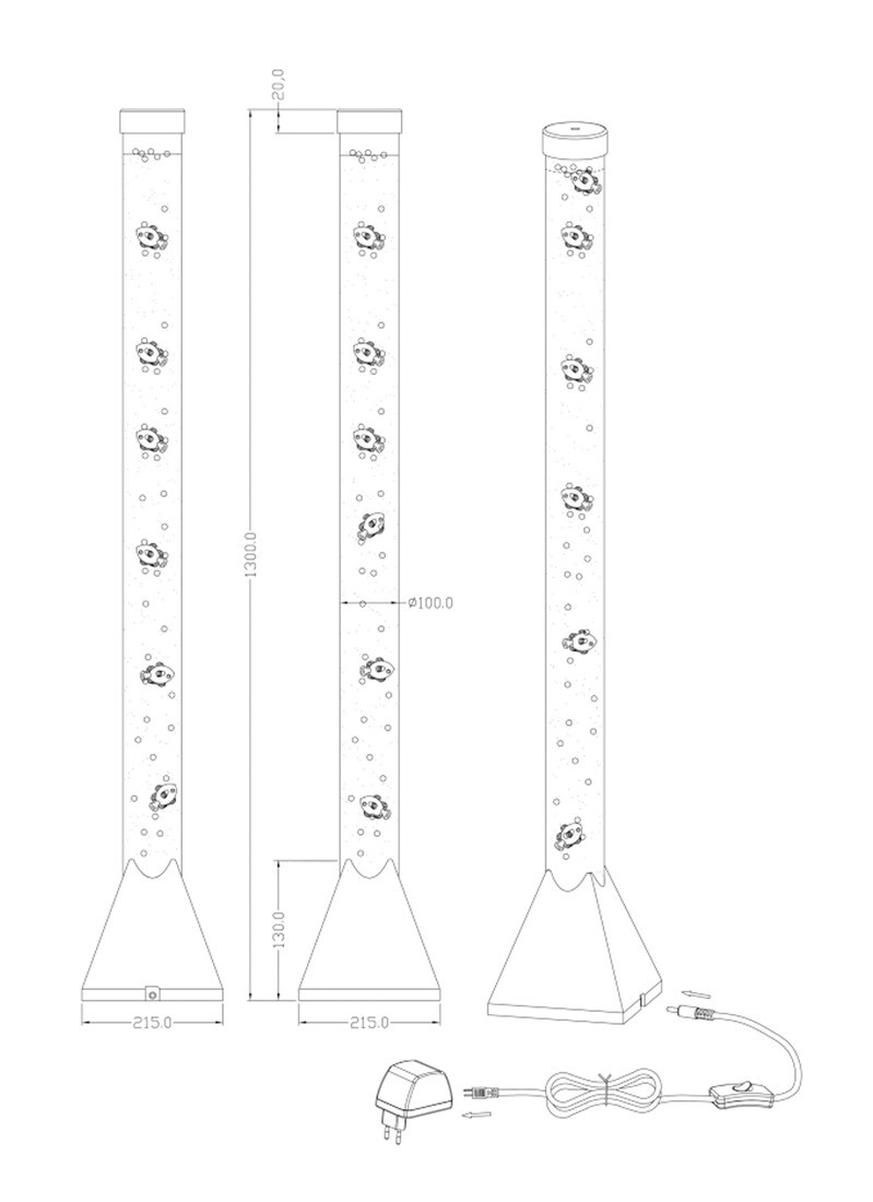 R5073-47 MOTION RGB FLOOR LAMP 3,6W TRIO