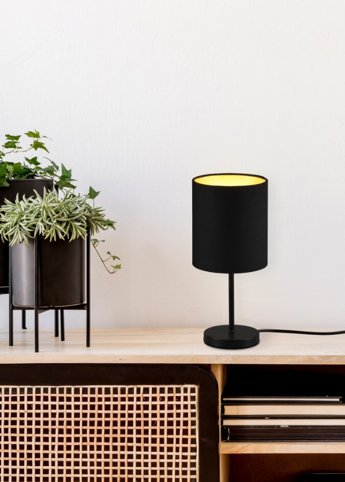 R50491080 TABLE LAMP 1xE14 BLACK BLACK GOLD JERRY TRIO