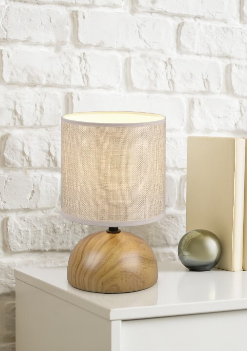 R50351035 ROUND TABLE LAMP 1xE14 IP20 WOOD FINISH TRIO LUCI TRIO