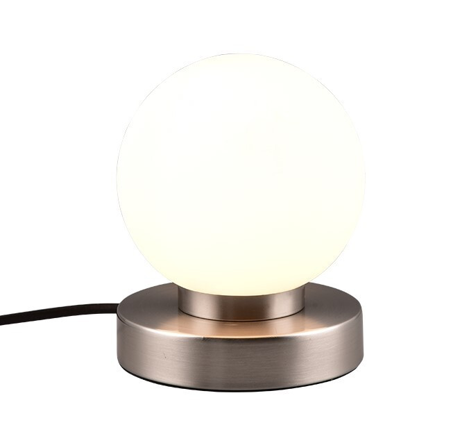 R54011001 LAMPARA SOBREMESA 1xE14 NIQUEL MATE PRINZ II TRIO