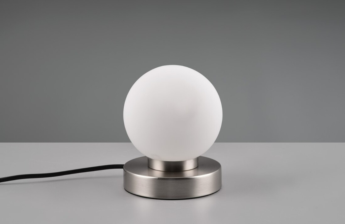 R54011001 LAMPARA SOBREMESA 1xE14 NIQUEL MATE PRINZ II TRIO