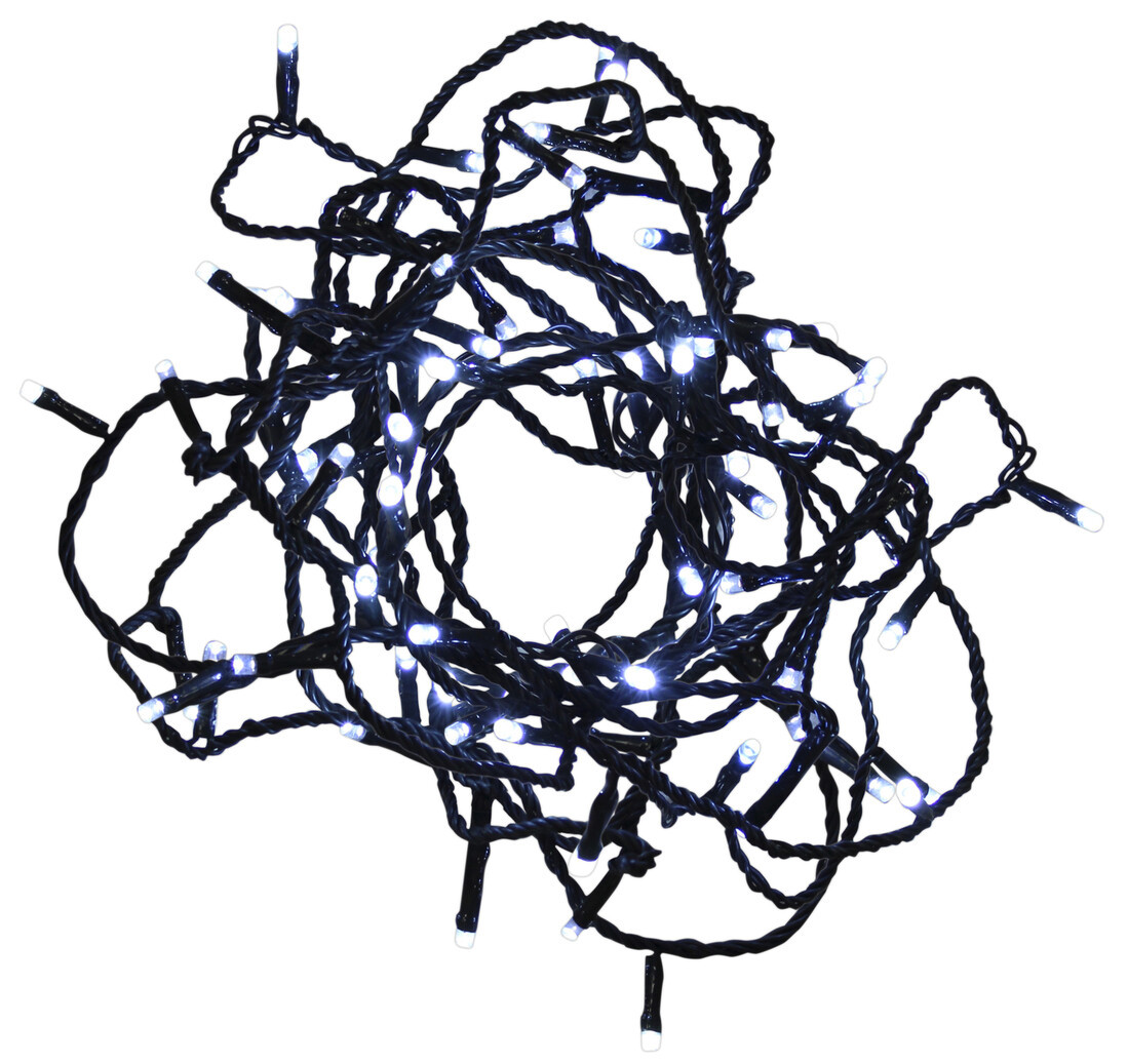 204600011 5m GUIRNALDA 50 LED LUZ FRIA IP44 8 FUNCIONES