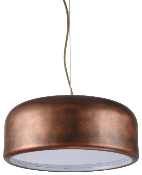 10443 LAMPARA CAMPANA METAL COBRE 1xE27 JASPER