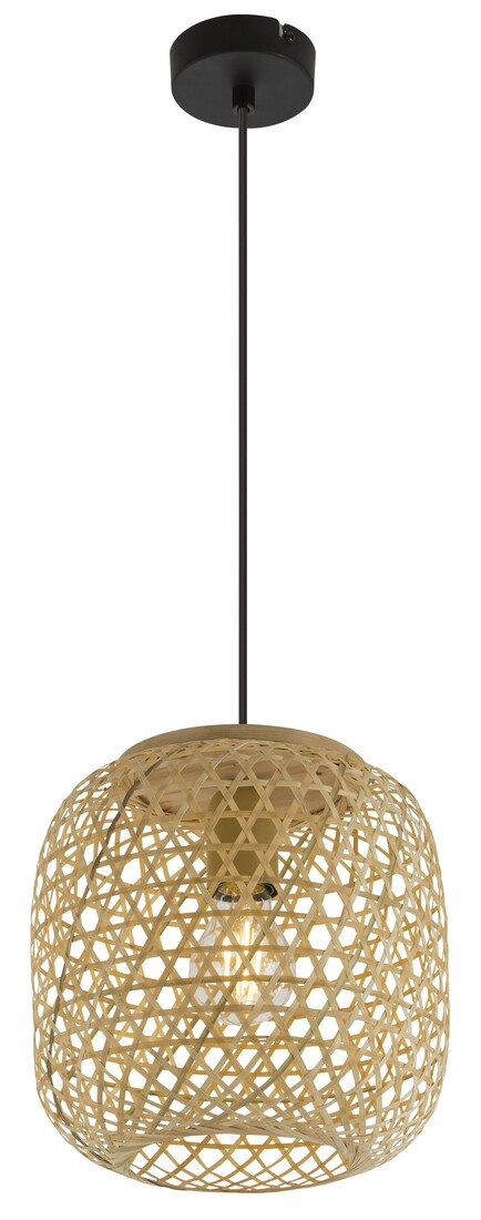 15367H LAMPARA COLGANTE BAMBU NATURAL 1XE27 60W MIRENA GLOBO