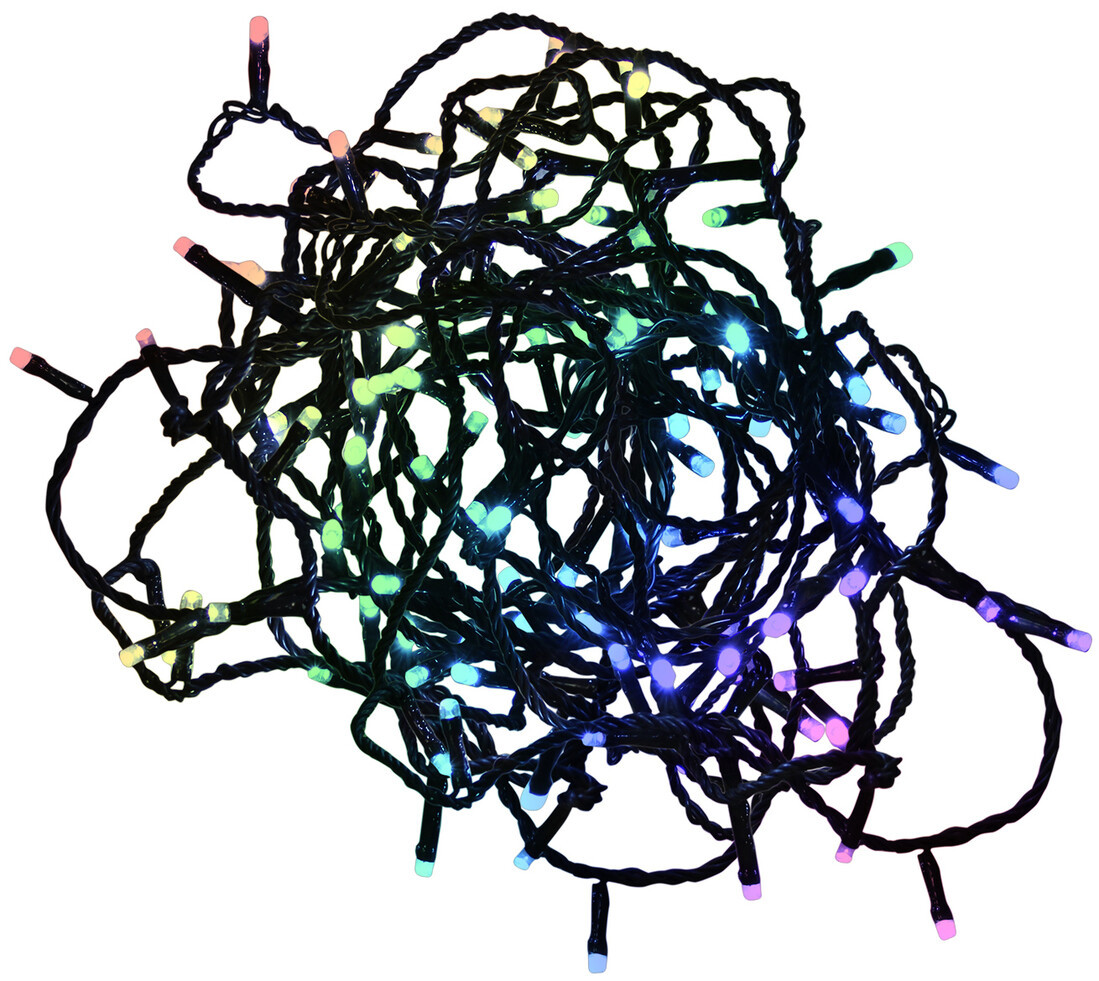 204600016 10m GUIRNALDA 100LED RGB IP44 8 FUNCIONES