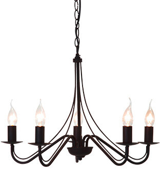 R1198-24 LAMPARA COLGANTE COUNTRY 5xE14 TRIO