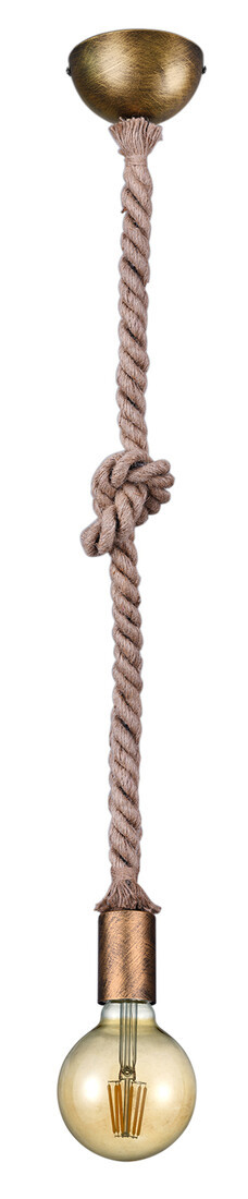 310100104 ROPE PENDANT LAMP COPPER E27 TRIO