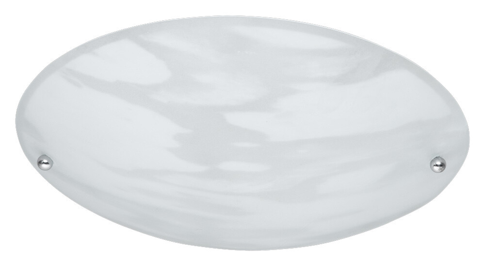 6196011-07 PLAFON REDONDO CRISTAL ALABASTRO BLANCO ø25cm E27