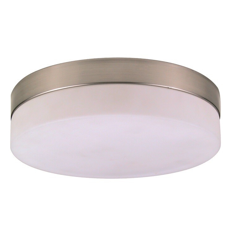 48401 PLAFON TECHO REDONDO 1xE27 60W 230V Ø180mm NIQUEL OPAL GLOBO