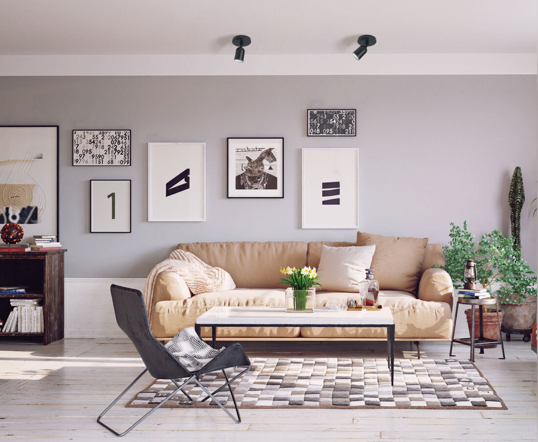 SLIP005041 LAMPARA DE FOCO PVC GU10 NEGRO SPECTRUM