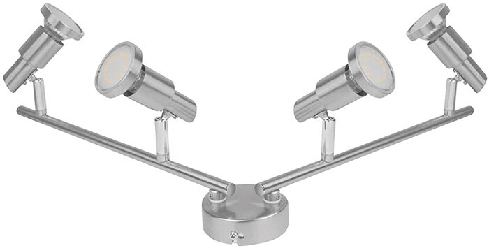 540583 REGLETA LED 4 FOCOS 2,6W NIQUEL 2700K OSRAM