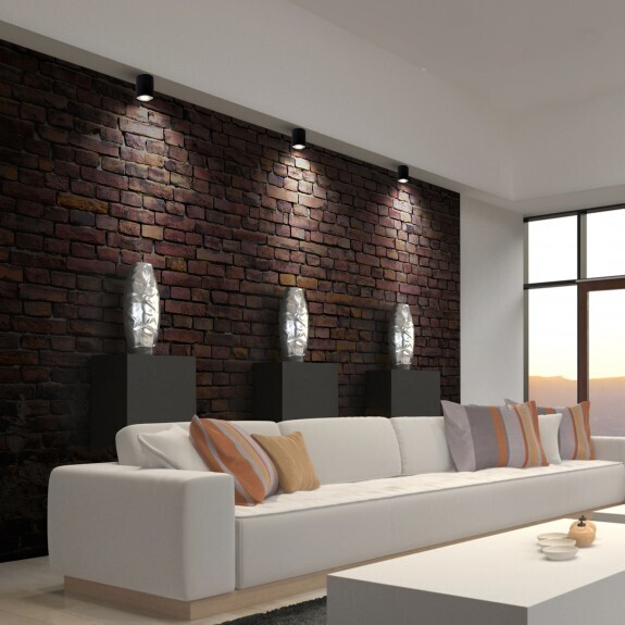 SLIP004003 APLIQUE TECHO REDONDO GU10 10W NEGRO