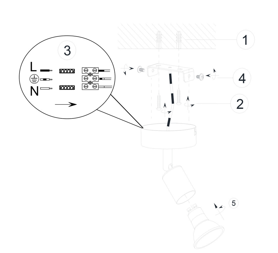 R80911032 FOCO PARIS NEGRO GU10 TRIO