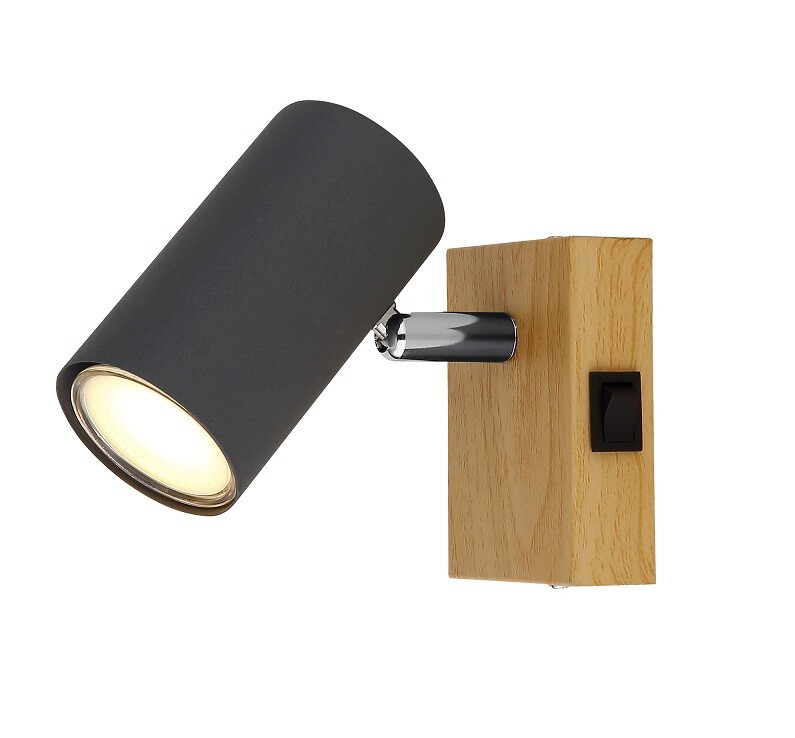 57911-1G FOCO METAL 1xGU10 25W 230V LATON ANTIGUO ROBBY GLOBO