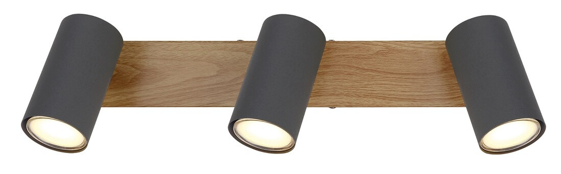 57911-3G REGLETA 3 FOCOS 3xGU10 35W 230V LATON ANTIGUO ROBBY GLOBO