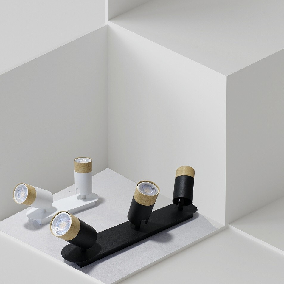 10448 FOCO MADERA NEGRO 1xGU10 STOKE JUERIC