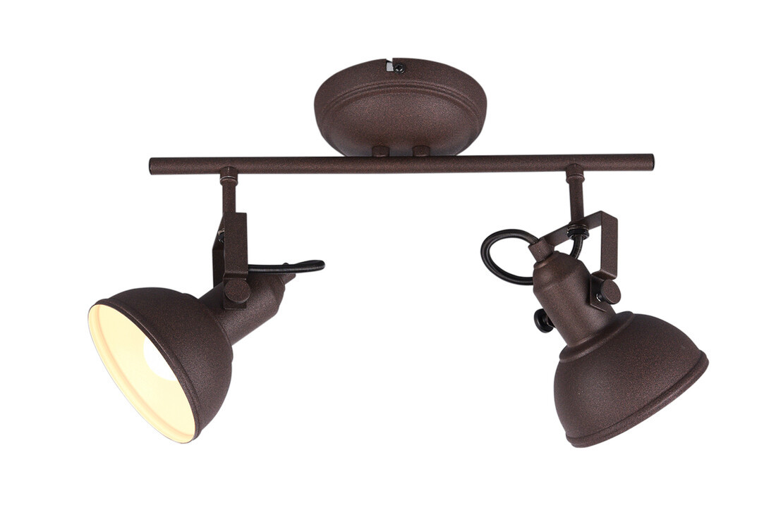 R80152024 REGLETA GINA 2xE14 OXIDO TRIO