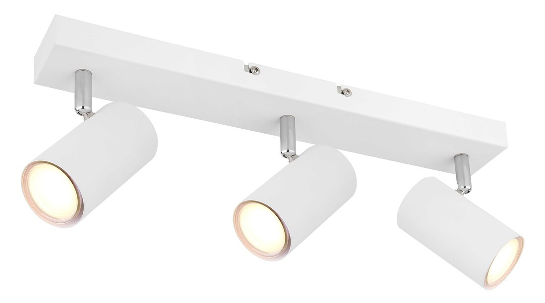 57911-3W REGLETA METAL BLANCO 3XGU10 25W ROBBY GLOBO