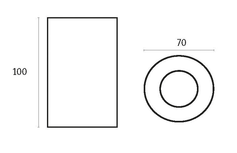10302 FOCO SUPERFICIE ALUMINIO GU10 ERYX NEGRO