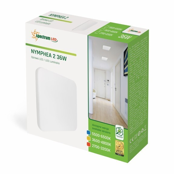 SLI031023CW PLAFON CUADRADO 36W BLANCO 6000K IP20